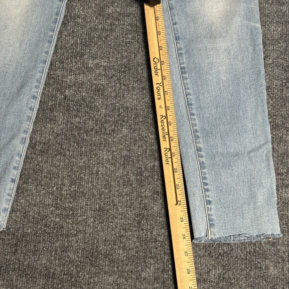 AG Adriano Goldschmied Jeans Womens 30 R Blue Legging Ankle Super Skinny Raw Hem - Picture 13 of 16